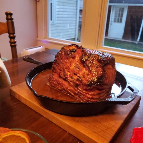 easter glazed ham