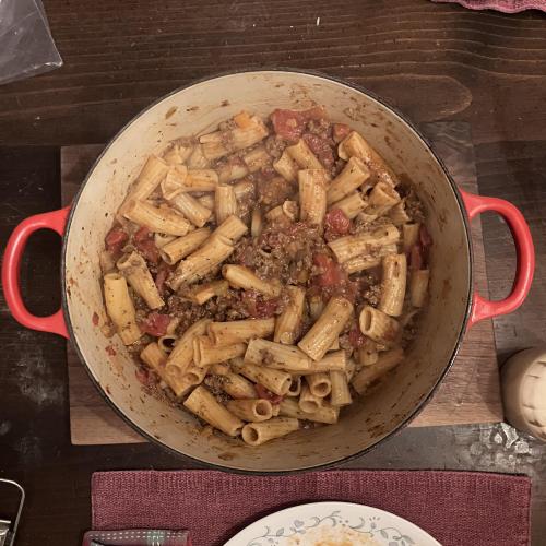Rigatoni Bolognese 