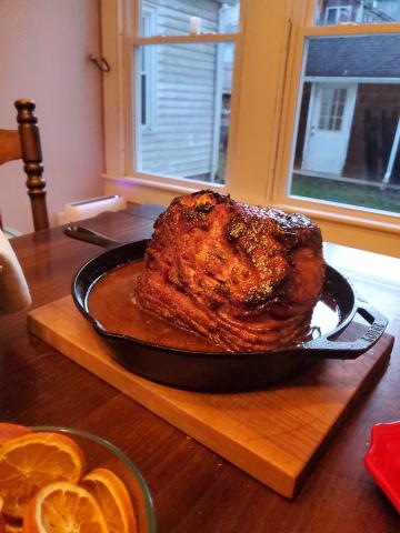 easter glazed ham