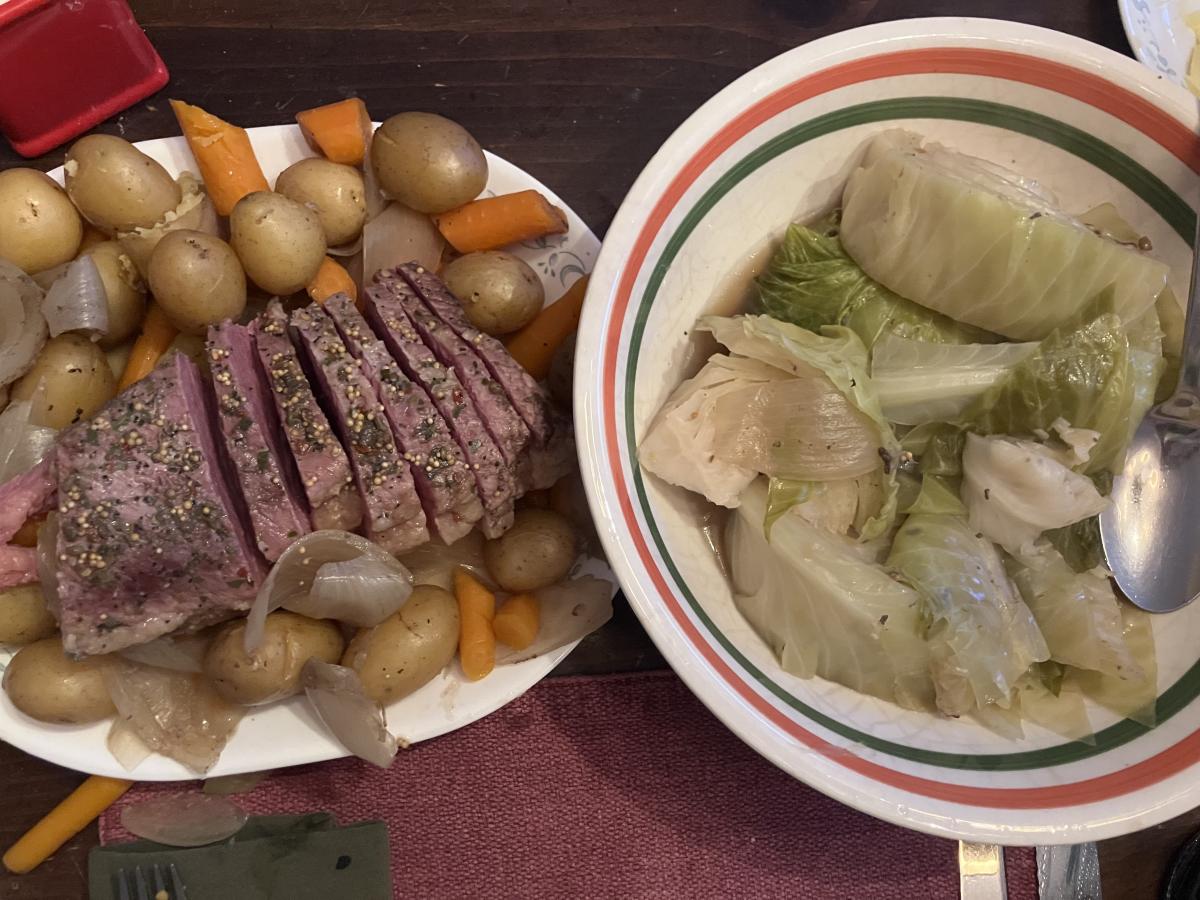 Corned beef and cabbage